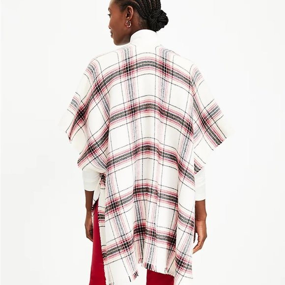 LOFT Plaid Wrap - Picture 3 of 6